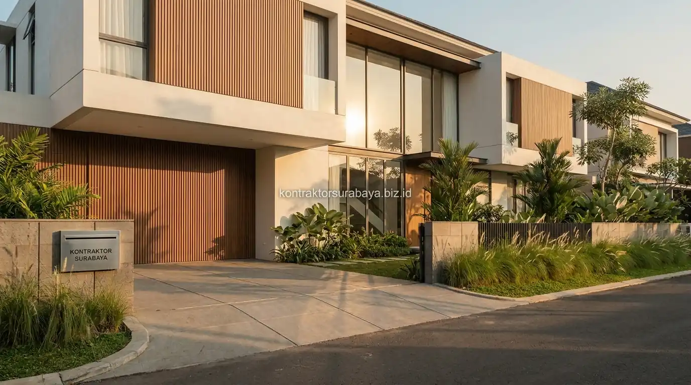 Desain rumah 2 lantai untuk keluarga muda di Surabaya