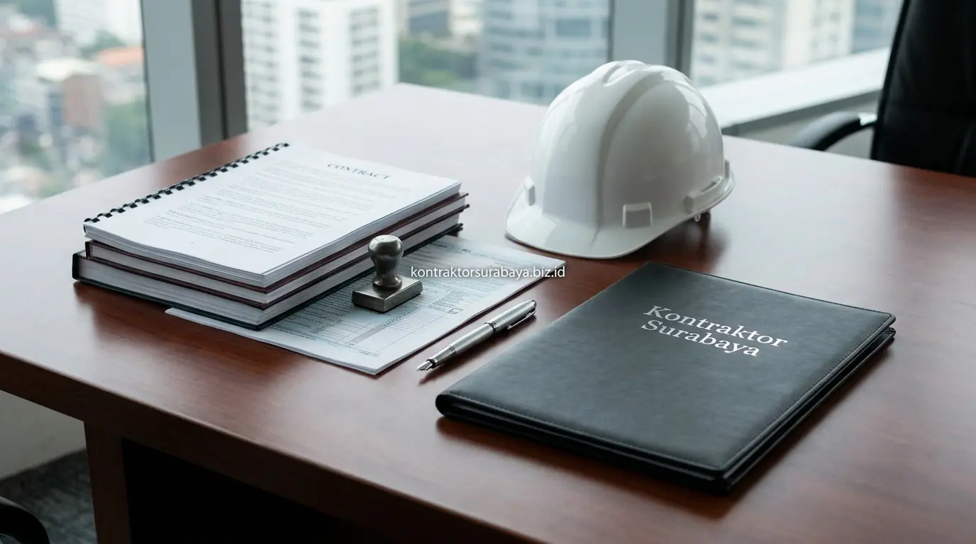 Dukungan dokumen administrasi untuk proyek korporat dari kontraktor bangunan