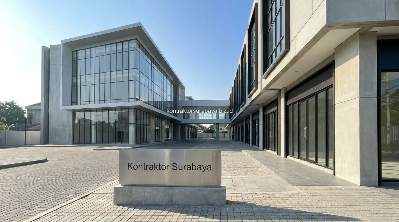 Kontraktor bangunan Surabaya untuk proyek B2B ruko, kantor, dan gudang