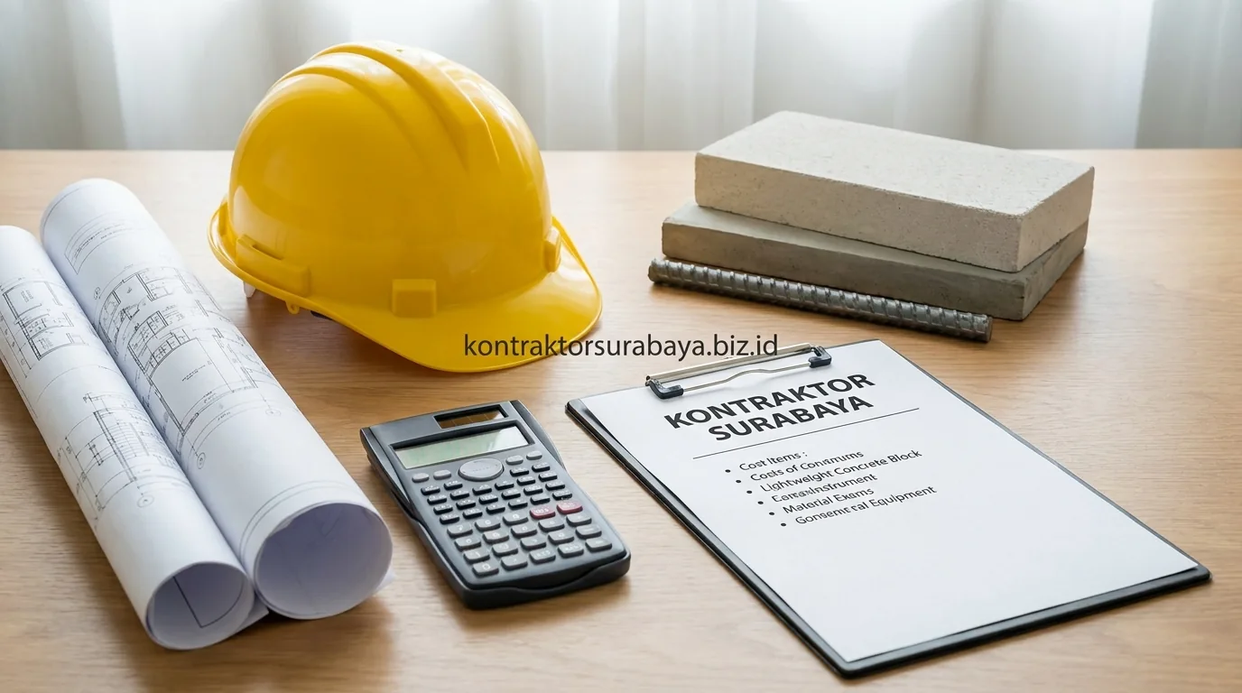 Komponen utama RAB dalam proyek konstruksi bangunan