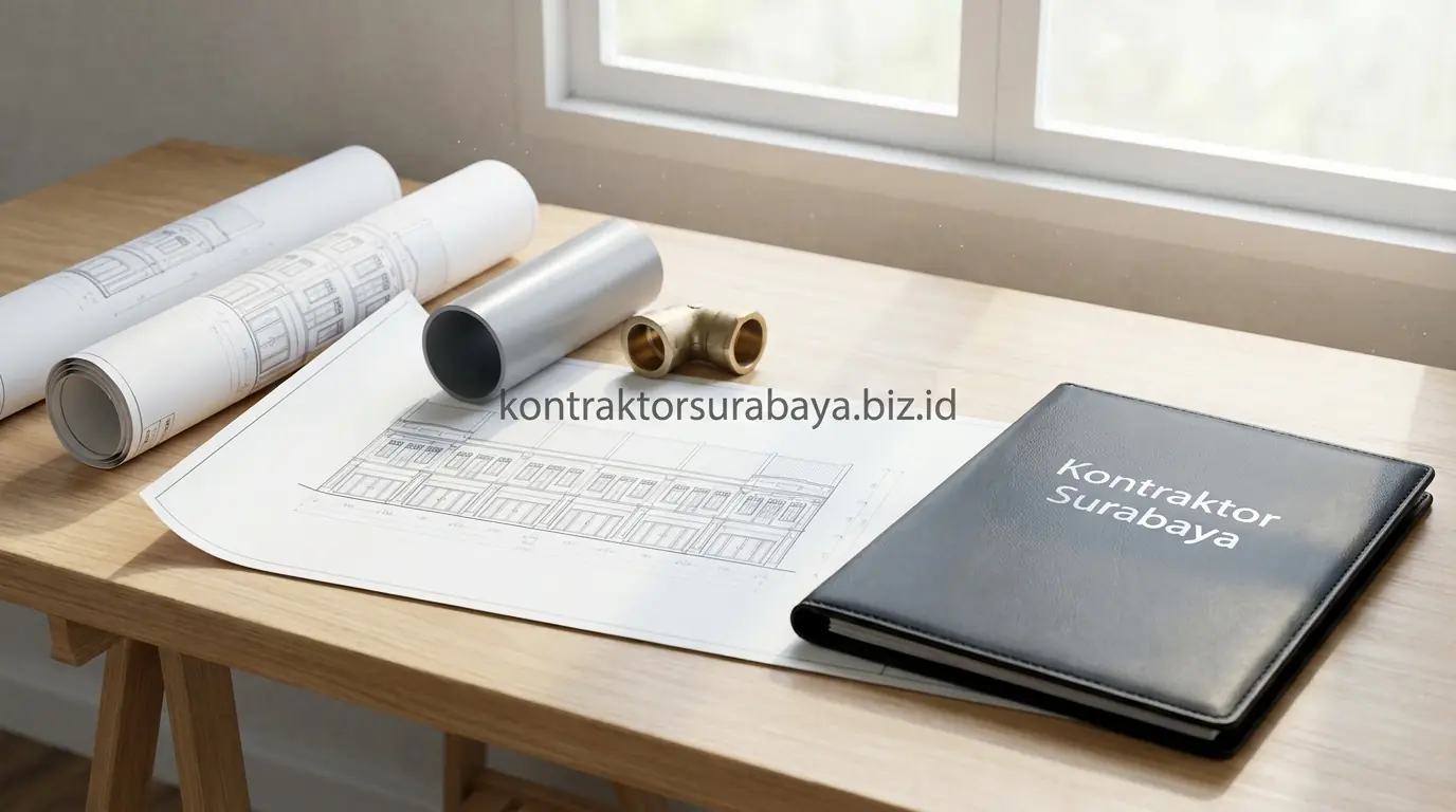 SOP instalasi MEP dan grease trap pada bangunan cafe restoran